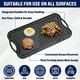 thumbnail image 3 of CHEFSPOT Plancha para Parrilla Reversible de Hierro Fundido Pre-sazonada - 20", Negra, Lavable a Mano, 3 of 8