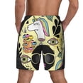 thumbnail image 3 of Kdxio Black Head African Woman Print Men'S Swim Trunks With Compression Liner 7 Inch Inseam Quick Dry Swim Shorts, 3 of 7