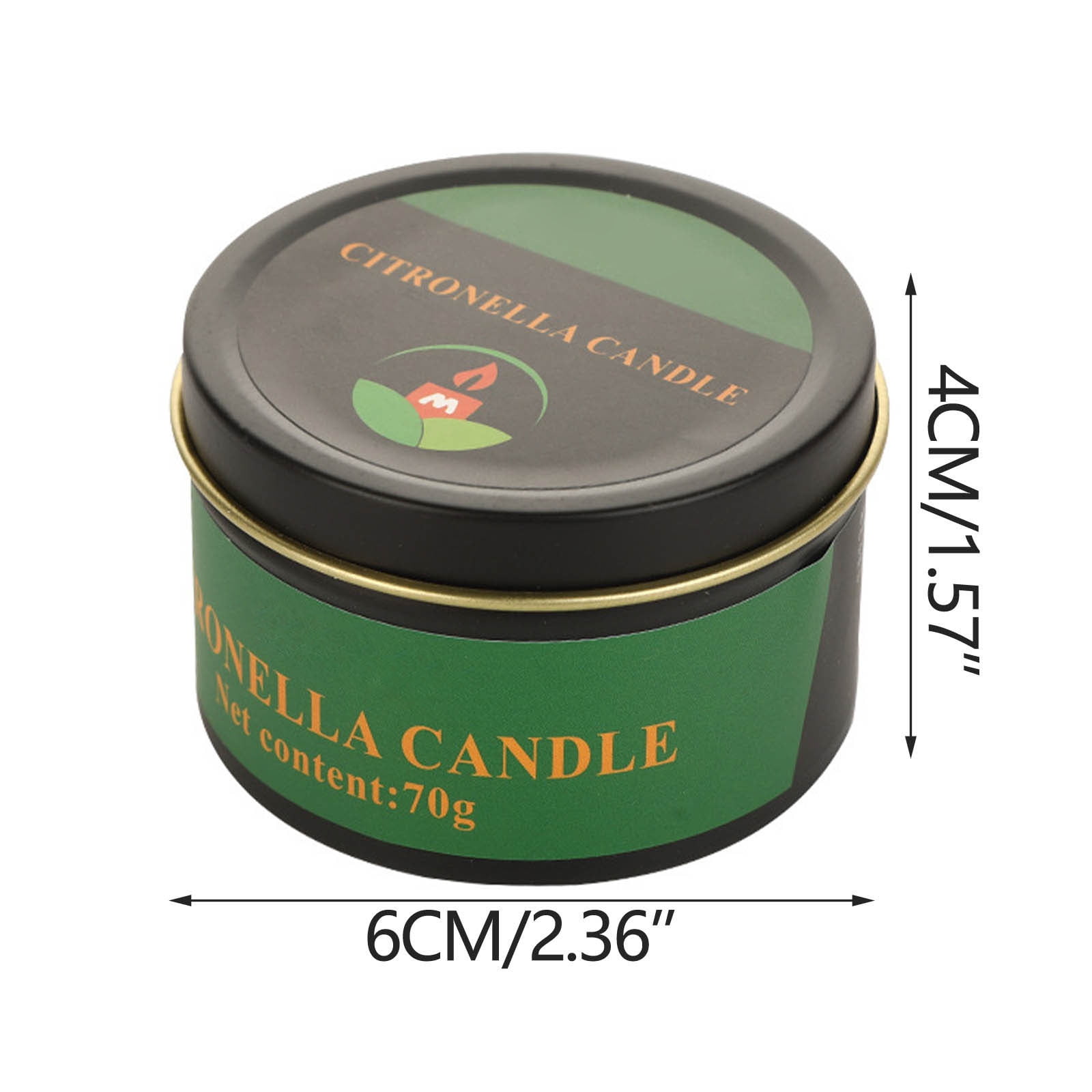 AUHomi 4 PCS Citronella Candles, Indoor Outdoor Lemongrass Scented Candles, Pure Citronella Oil and Natural Soy Wax Long Lasting Burning Hand Poured Emergency Candles