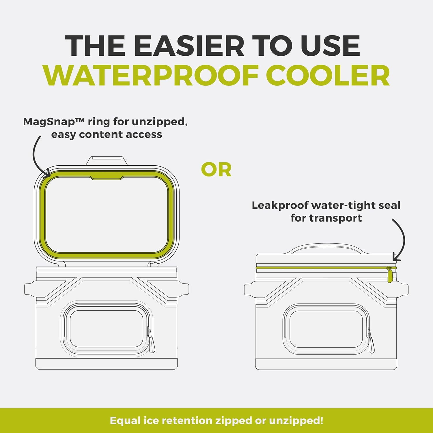 CORE 12 Can Climakeep Magnetic Soft Cooler, Leakproof Cooler, Waterproof Zipper, Mulbery