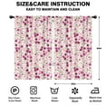 thumbnail image 2 of Blackout Kids Curtains,Pink Pioneer Flower Pattern Childrens Insulated Curtains Set Of 2,Bedroom Essentials,Toddler Room Decor 52x84in(132x213cm), 2 of 5