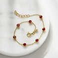 thumbnail image 3 of Ross-Simons 2.50 ct. t.w. Bezel-Set Ruby Station Bracelet in 18kt Gold Over Sterling, Women's, Adult, 3 of 5