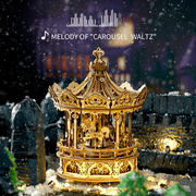 ROKR Music Box 3D Puzzles,Carousel Model Building Kits,Christmas Birthday Gift for Kids Girls Daughter Wife Girlfriend