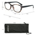 thumbnail image 4 of EYE ZOOM 3 Pack Ladies Cat Eye Stylish Style Reading Glasses with Spring Hinge for Women, Brown, +3.00 Strength, 4 of 5