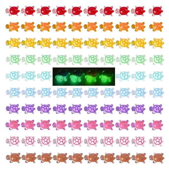 100PCS Resin Turtle for Crafts Dollhouse Miniatures Resin Mini Things Tiny Turtle for Fairy Garden Dollhouse Micro Landscaping Decoration