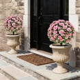 thumbnail image 5 of Set of 2 Artificial Azalea Topiary Balls with Stake, 23.6" UV Protected Fake Azalea Plant for Outdoor Garden Patio Decor, 5 of 6