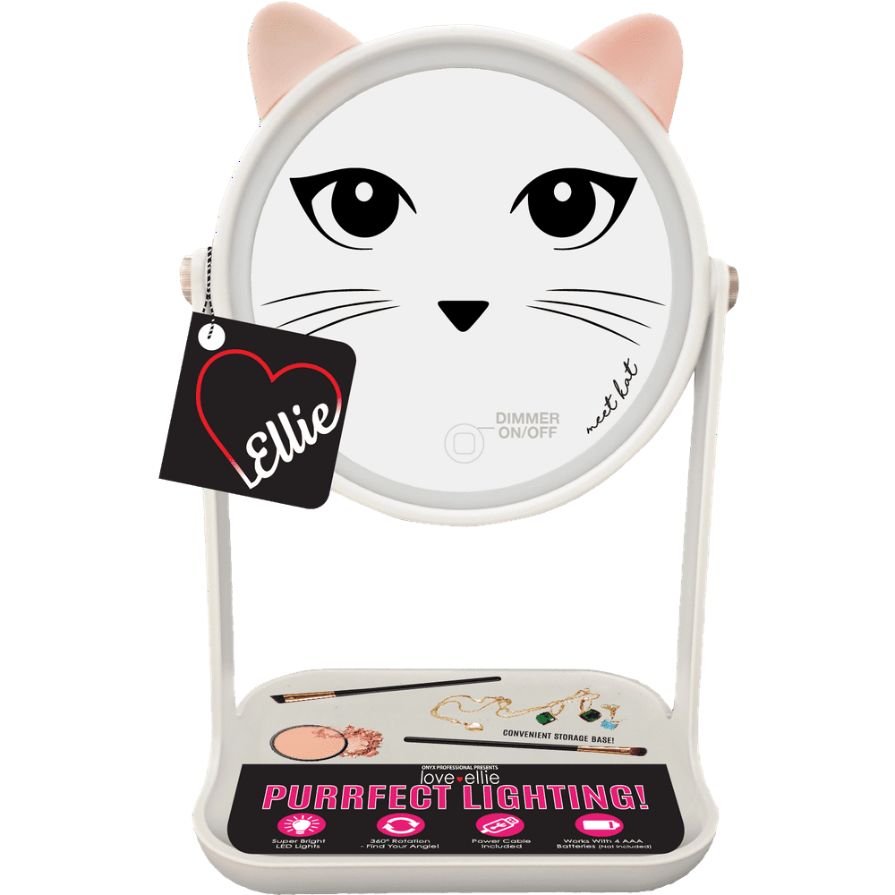 Onyx Professional Love Ellie Kat LED Makeup Mirror, Vanity Mirror with