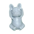 thumbnail image 4 of Estatua de Francés, escultura de perro, estatua creativa de perro sentado, adornos para jardín, camas de flores al aire libre, regalo de , No escuchar No escuchar, 4 of 8
