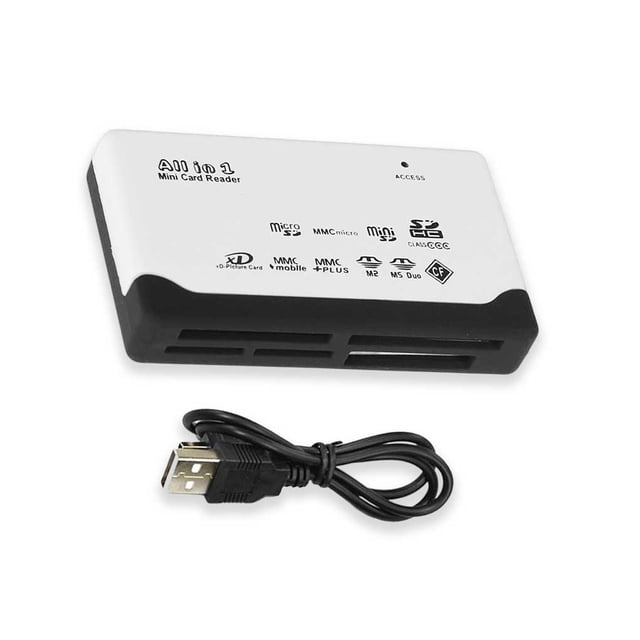 Seitruly Lector de tarjetas de memoria Oficina Adaptador USB externo Computadora Velocidad de transmisión de datos rápida Convertidor de plástico con Type3