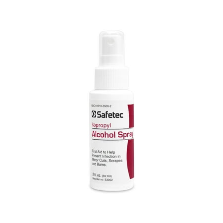 Safetec Isopropyl Alcohol (70%) 2oz. Spray Bottle