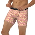 thumbnail image 3 of Salouo Donuts With Pink Glaze Pattern Men's Boxer Briefs, Soft & Breathable Underwear Elastic Waistband Briefs for Men,1-Pack, 3 of 7