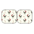 thumbnail image 7 of Bingfone Christmas Pug Dog Print 2-Piece Sun Shade Front Windshield - Foldable Car Front Window Sunshades For Most Sedans Suv Truck - Large, 7 of 7