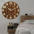 thumbnail image 2 of Glow in Dark Wall Clock, Silent Non-Ticking Battery Operated Clock, 2 of 6