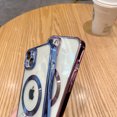thumbnail image 1 of ELEHOLD Magnetic Clear Case for iPhone 15 Plus,Transparent Clear Back Compatible with MagSafe Camera Lens Protection Film Slim Shockproof Case for iPhone 15 Plus 6.7 Inch,Blue, 1 of 5