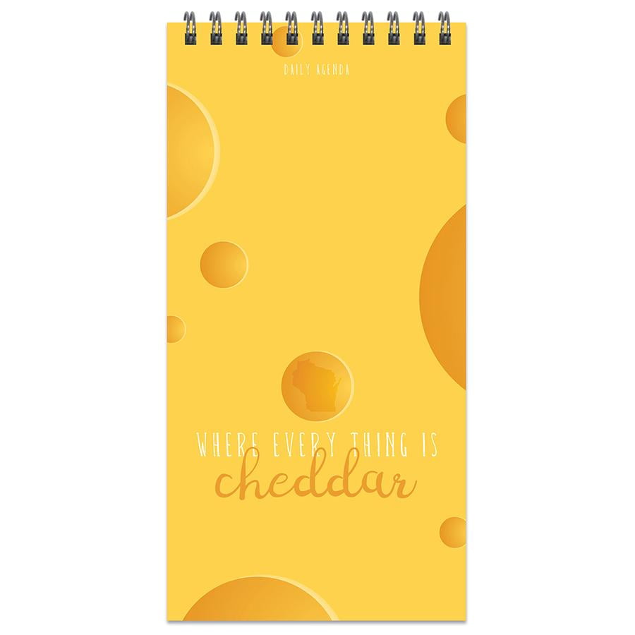 Wisconsin Daily Agenda - Cheese Day Planner - Spiral Notebook