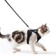 thumbnail image 4 of Suministros para mascotas, Arnés de pecho, Correa para gatos, Correa para caminar para gatos antigolpes, Arnés para gatos para perros pequeños, Cinturón de cuero ajustable, Collar reflectante para arnés de gato, Chaleco transpirable, Negro XS brillar Electrónica, 4 of 5