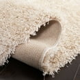 thumbnail image 4 of SAFAVIEH Charlotte Solid Plush Shag Area Rug, Ivory, 4' x 6', 4 of 9