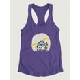 thumbnail image 3 of Fairytale Hedgehog Racerback Tank Women -Grace Popp Designs, Female Small, 3 of 4