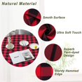 thumbnail image 2 of Haperlare Buffalo Plaid Tablecloth Farmhouse Yarn Dyed Textured Square Wrinkle Free Table Covers for Outdoor Picnic Kitchen, 55" x 55", Black Red, 2 of 8