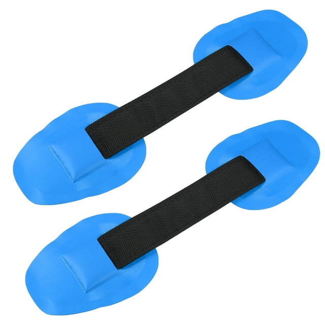 Unique Bargains 2pcs Universel PVC Sangle Poignée Patchs Porter Poignée de Préhension pour Paddle Board Bateaux Gonflables Canoë Kayak Bleu