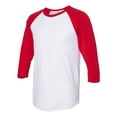 thumbnail image 1 of JERZEES - Premium Blend Ringspun Three-Quarter Sleeve Raglan Baseball T-Shirt, 1 of 3
