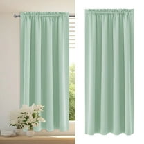 Blackout Thermal Insulated Curtains for Bedroom & Kitchen - Energy Saving, Noise Reducing, Light Blocking, Easy Install Silk Panels In Solid Scandinavian Colors
