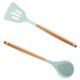 thumbnail image 1 of Utensilios de cocina determinados del silicón del utensilio de la cocina, herramientas determinadas de los utensilios de cocina 2pcs de madera, 1 of 5
