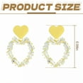 thumbnail image 5 of DESIGNICE Statement Earrings for Women,Dense Rhinestone Layout Gold Hoop Earrings,Luxe Aura Statement Earrings,Style2, 5 of 7