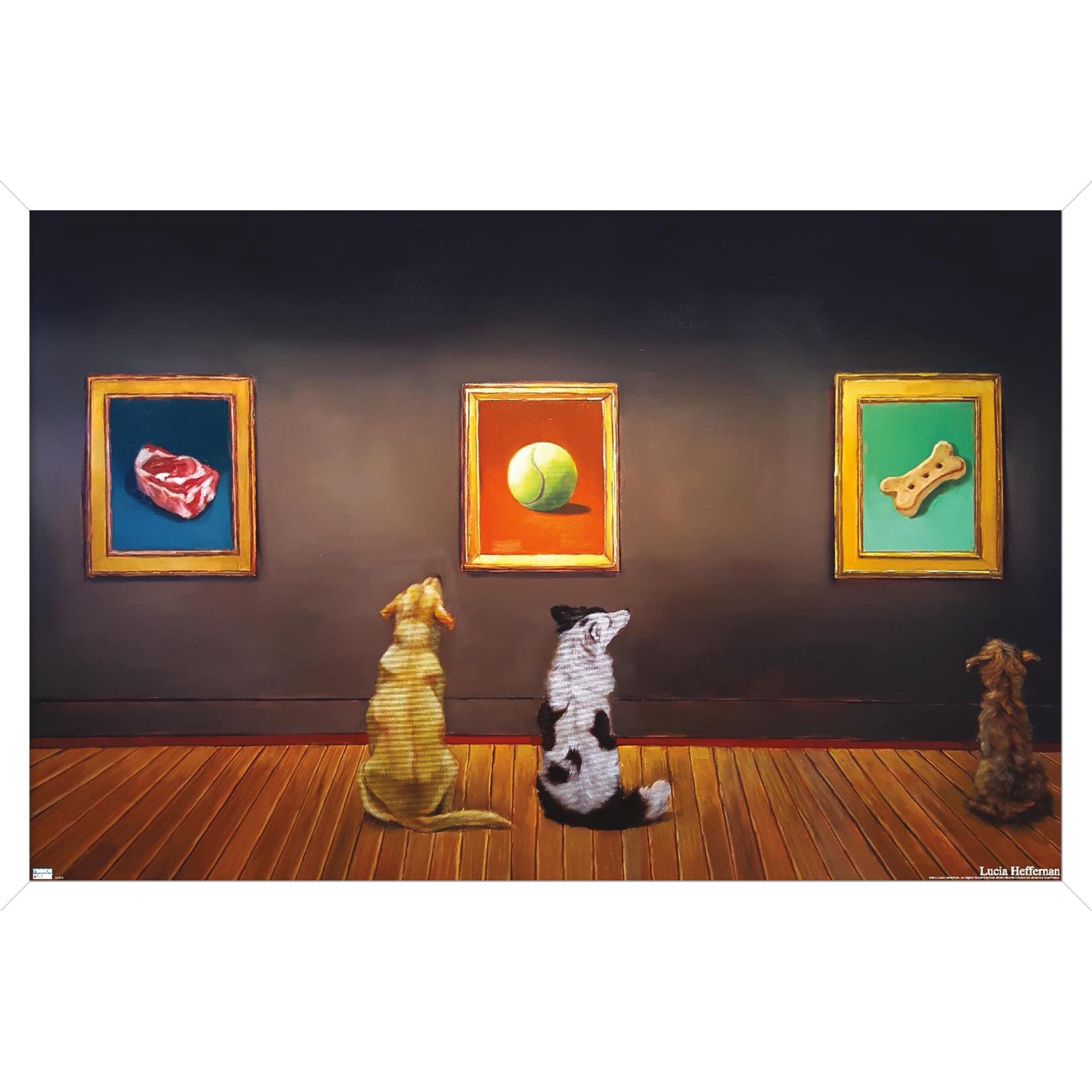 Lucia Heffernan Art - Dog Museum Wall Poster, 22.375" x 34" Framed