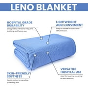 Linteum Textile Hospital Thermal Blanket 66x90 in,100% Cotton 2.5 lb (Blue,Twin) 1 Pack