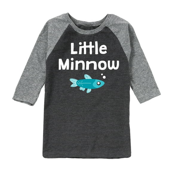 Instant Message - Little Minnow - Toddler & Youth Raglan Graphic T-Shirt