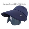 thumbnail image 3 of Face Shade Sun Hat for Women and Lady, Breathable Open Top Cap with Wide Brim and Flexible Back Fit for Beach Walks, 3 of 9