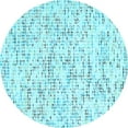 thumbnail image 1 of Ahgly Company Indoor Round Solid Light Blue Modern Area Rugs, 3' Round, 1 of 4