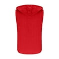 thumbnail image 5 of Wyobmus Mens Workout Hooded Tank Tops Zip Up Sleeveless Gym Sport Clothes Bodybuilding Hoodies Muscle Cut Off T Shirt Red, 5 of 6