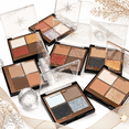 thumbnail image 5 of HERORANGE 4-Color Eyeshadow Palette, Matte & Shimmer & Glitter, Low-Saturation Earth Tone & Pink Brown, Blendable Long-Lasting, All-in-One Eye Makeup for Daily & Travel, 5 of 7