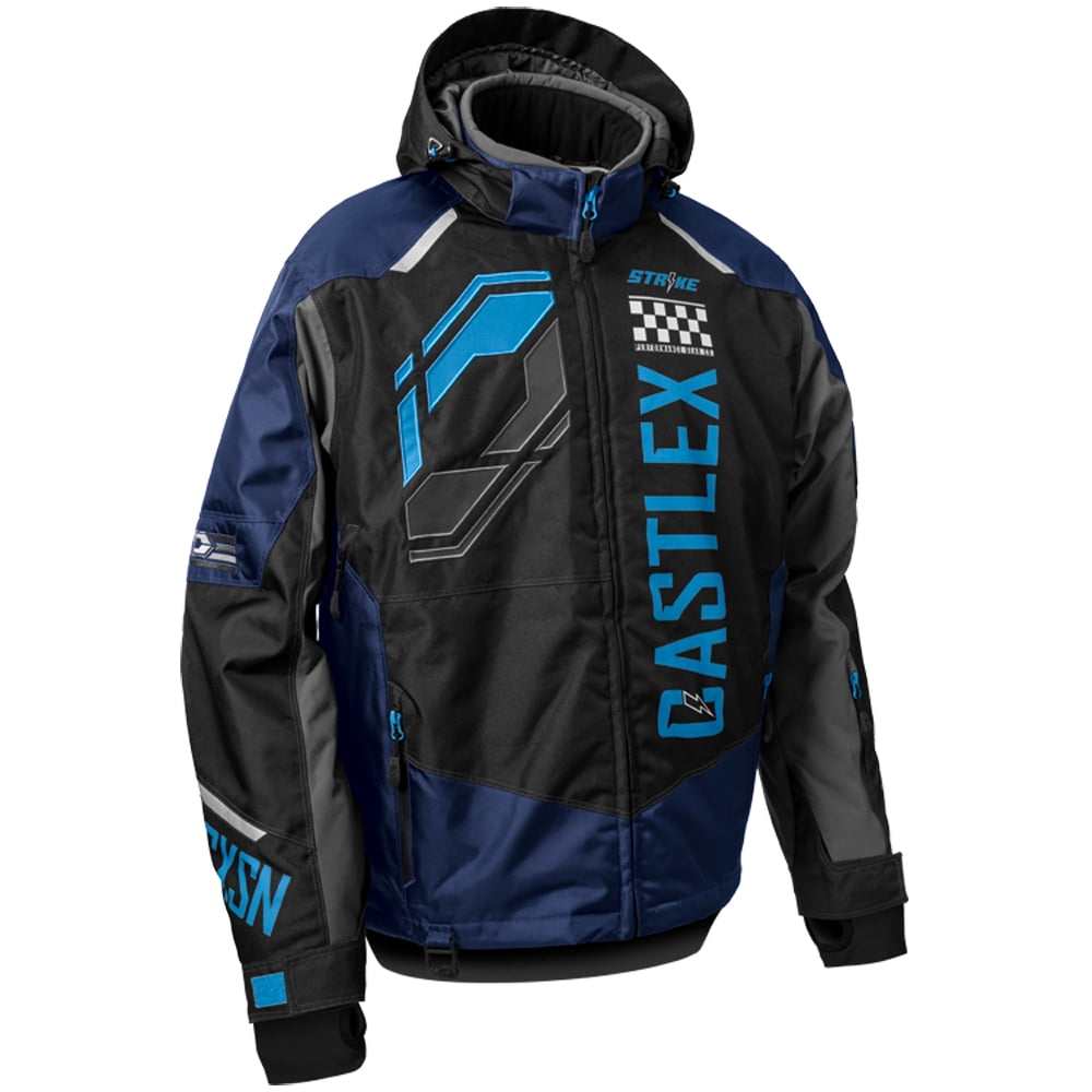 Castle X, 703724, Men's Strike G5 Snowmobile Jacket Navy/Black/Process Blue, Medium