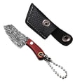 thumbnail image 2 of Mini Pocket Knife, Gaqring Portable Keychain Forged Knife, Stainless Steel Vanadium Alloy Fruit Cutting Tool with Sheath, 2 of 5