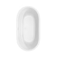 thumbnail image 4 of Juliette 60 Inch Freestanding Bathtub in White with Shiny White Trim and Floor Mounted Faucet in Matte Black, 4 of 5