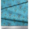 thumbnail image 3 of Soimoi Rayon Fabric Pot & Artistic Flower Print Sewing Fabric Yard 56 Inch Wide, 3 of 3