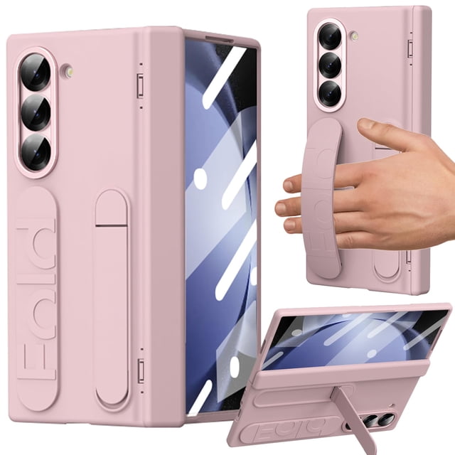 Funda YQODSZ para Samsung Galaxy Z Fold 5 con soporte y correa para la muñeca