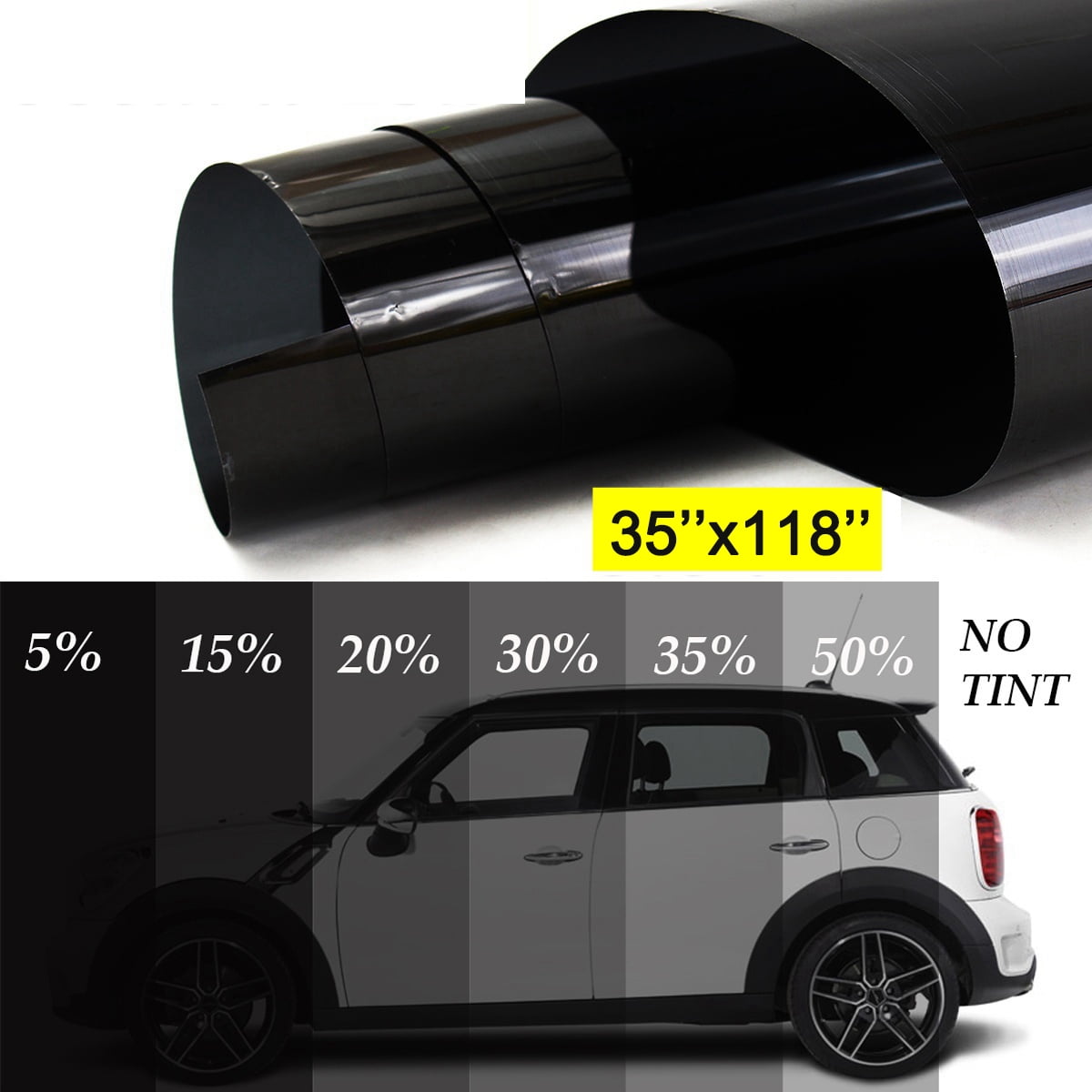Car Any Size & Shade Truck 2-Ply Window Tint Roll for Home Office Auto