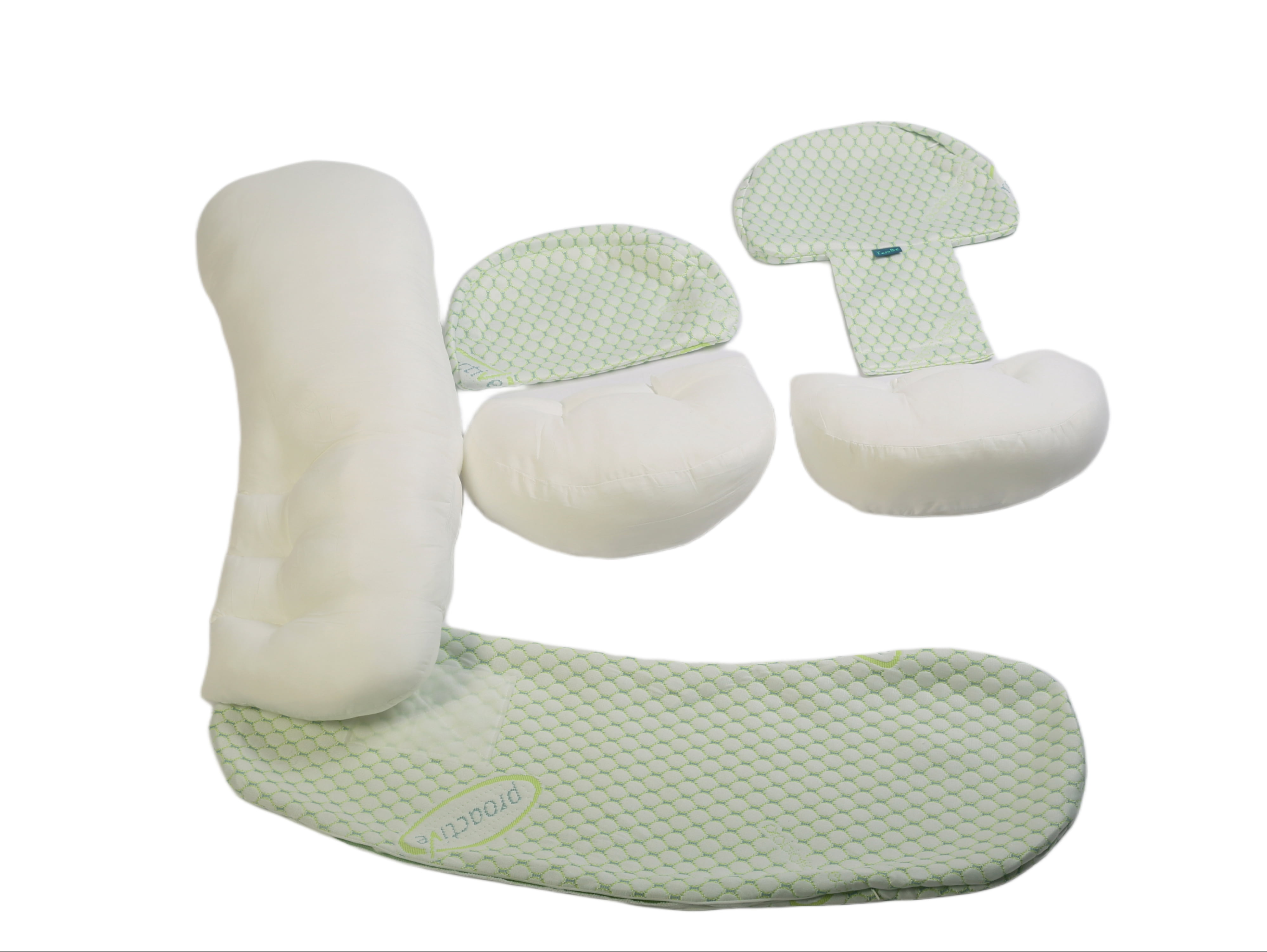 TemBe Pregnancy Pillow, Soft Maternity Body Pillow with Detachable and Adjustable Pillow Cover Support for Belly, Back, Legs, and HIPS