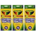 thumbnail image 2 of crayola 68-4012 colored pencils, 12-count, pack of 3, assorted colors, 2 of 3