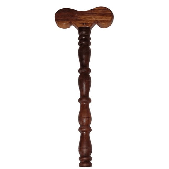 Coolboss wooden danda, T shaped Yoga danda, Mala jaap Hand Stand, Meditation stick, Wooden Staff, Traditional, Indian stick used by Rishi Muni