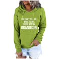 thumbnail image 2 of Jinhomg Womens Letter Print Sweatshirt Lightweight Comfy Long Sleeve Drawstring Hoodies Casual Loose Kangaroo Pocket Pullover Tops with Drawstring 90% off Clearance Sale Green XXL, 2 of 6