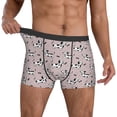 thumbnail image 3 of Men's Boxer Briefs, Dachshund Dog Puppy Black Bone Soft Comfy Mens Underwear Boxer Briefs Breathable With Widen Waist, 3 of 7