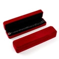 thumbnail image 3 of Velvet Necklace Gift Box Jewelry Storage Gift Box Dust-Proof Flip-Top Design Bracelets Necklaces Anklets Jewelry Presentation Box, 3 of 8