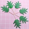 thumbnail image 3 of EeaseCA 36 Pcs Cake Topper Pineapple Leaves Toothpick Flag for Cakes Cheesecakes Cookies Cocktail Decoration (Green), 3 of 5