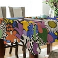 thumbnail image 5 of Yayeee Tablecloths 54" x 72" Rectangle Wrinkle Resistant Party Table Cover, Blue Floral, 5 of 8