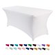 thumbnail image 1 of Mantel Peomeise Spandex rectangular de 6 pies, blanco, 1 of 7